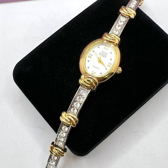 Nolan Miller Two Tone Pave Watch - Picture 1 of 5